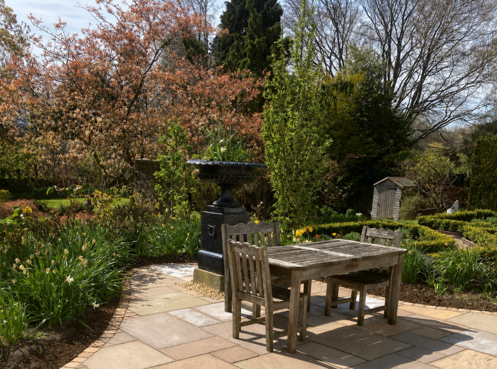 Home page spring patio garden